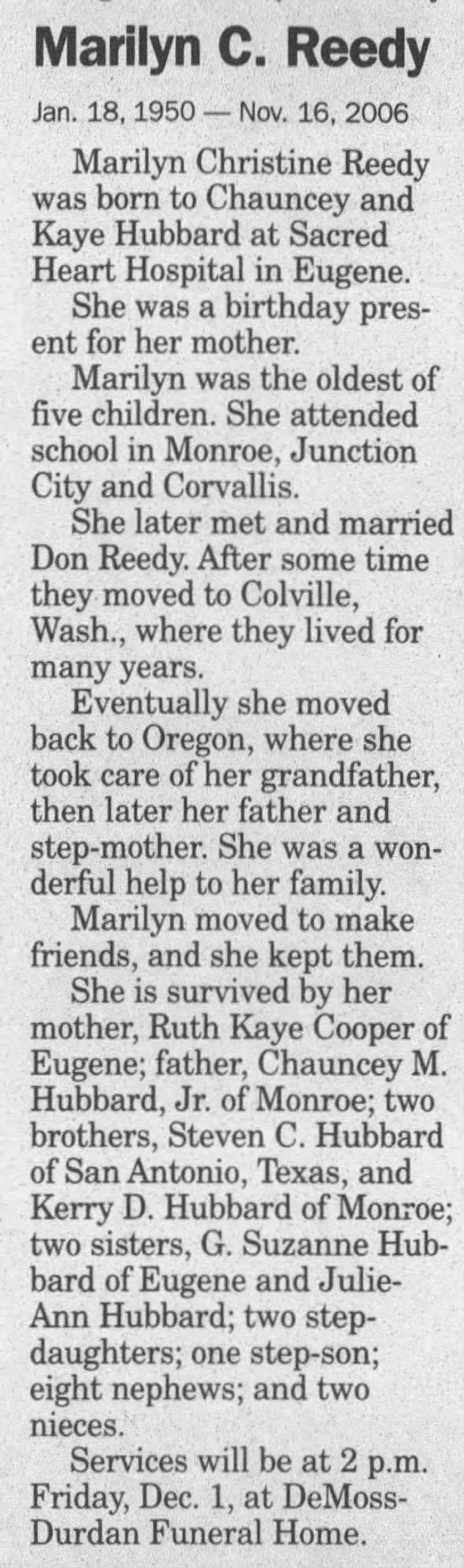 Clipping from Corvallis Gazette-Times